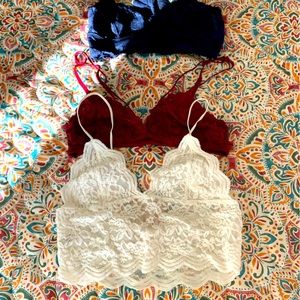 Three free people bras, one for free added